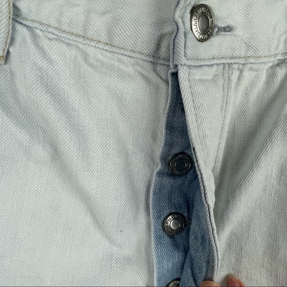 American Eagle Light Wash Cropped Wide Leg Jeans - Picture 6 of 13